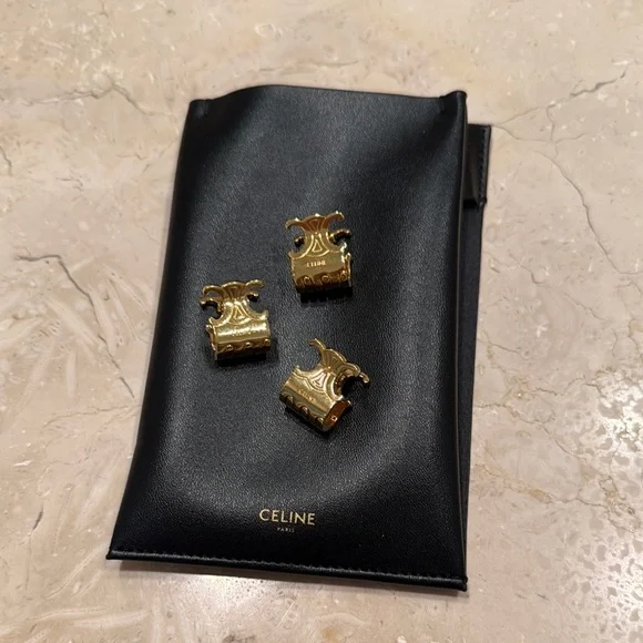 Celine | Accessories | 0 Authentic Celine Set Of 3 Mini Hair  display picture 2